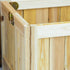 28'' 12'' 10" Outsunny Foldable Raised Garden Bed, Wooden Planter Box, Herb Garden Planter with Drainage Holes