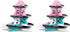 Beistle 2 Piece Rock and Roll Record Cupcake Stand, 13.5", Multicolor