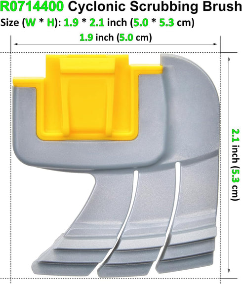 4-Pack MX6 MX8 R0714400 (4 Pack) Brushes Replacement for Zodiac Elite and Polaris MAXX Atlas XT Pool Cleaners, Cyclonic