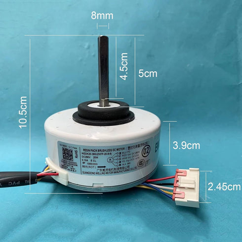Air Conditioner Indoor Motor WZDK20-38G, 20W DC Brushless Fan Motor for Home Use