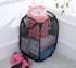 2 Packs Mesh Pop Up Laundry Hamper, Black, Portable Handles, Collapsible for Storage, Foldable for Travel