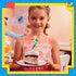 Building Block Themed Birthday Candle Number 7 - Cake Topper for Building Block Party Decoration Theme Supplies