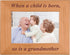 CustomGiftsNow When a child is born so is a grandma - 4x6 Inch Wood Picture Frame (Horizontal)