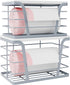 TIDIIABODE 2 Pack Gray Trash Bag Organizer for Kitchen and Pantry, Upgraded