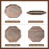 Counter Rustic Candle Holder Plate Boho Wooden Decorative Trays for Coffee Table Farmhouse Kitchen Home Decor Living