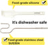 Peanut Butter Stirrer with a Silicone Spatula, Stainless Steel Natural Peanut Butter Stirrer Tool for Hand Mixers