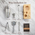 Set 6-Piece Set KITESSENSU Cocktail Shaker Bartender Kit, Silver Bar with Stand, Bar kit with Essential Bar Accessory