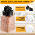 30 Pack Powders(Cuboid,9.3 oz) Mimorou Plastic Spice Jars with Shaker Lids Clear Seasoning Containers Spice Bottles
