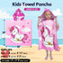 4 10 30x30 growell Hooded Kids Beach Towels - Toddler Bath Towel Girls Boys Swim Cover-ups for Ages to Kids Pool Towels