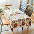 55 79 Inch LeLehome Elome X Oblong Bohemian Sunflower Tablecloth, Vintage Flowers Cotton Linen Lace Dinner Picnic