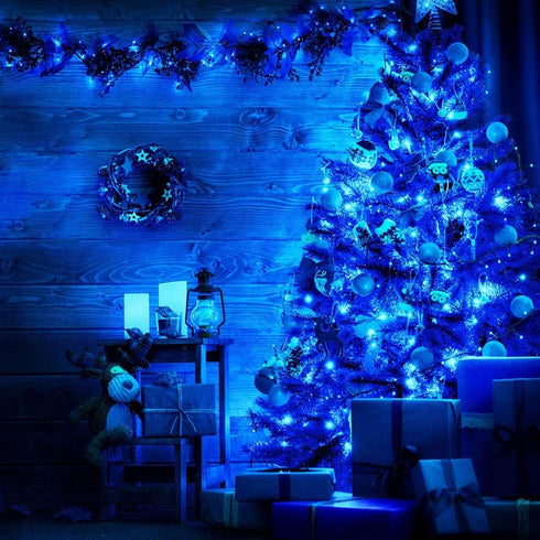 16 Pack IP68 7ft Olafus Blue Fairy Lights Battery Operated, Waterproof Mini String Light, Small LED Bottle Light