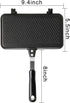 SOUJOY Sandwich Maker, Non-stick Grill Panini Maker Pan with Handle, Stovetop Toasted Aluminum Flip Pan Indoor Outdoor Home Kitchen Breakfast by SOUJOY