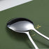 Kyraton 4-Piece Stainless Steel Serving Utensil Set, 2 Serving Spoons and 2 Slotted Spoons