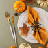 FRCOLOR 4pcs Metal Spider Web Napkin Holder, Halloween Napkin Rings for Festival Parties Weddings