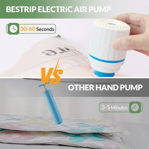 Electric Air Pump for Vacuum Storage Bags, Space Saver Vacuum Bag Pump Portable Vacuum Pump for Compression Clothing, Travel Moving (No Storage Bag Included)