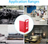 LED Mini USB Refrigerator for Bedroom, Car Mini Fridge, Can Refrigerate and Heat Drinks, Red