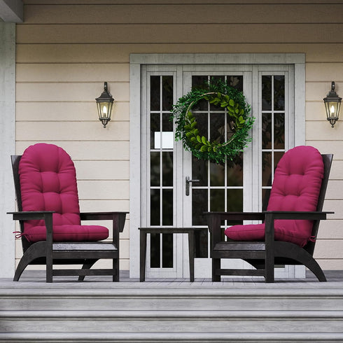 44x19x4 Inch Outdoor Adirondack Chair Cushion, Rocking Chair Cushions, High Back Patio Soft Seat Pad with Ties, Indoor
