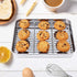 Wildone Baking Sheet with Rack Set, 2 Sheets + 2 Racks, Stainless Steel Cookie Pan, Non Toxic, Heavy Duty, Easy Clean