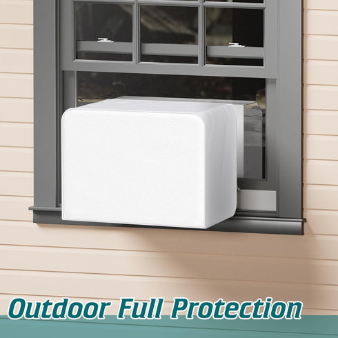 Window Air Conditioner Insulation Cover for U-Shaped AC Units, Universal Fit for 8000/10000/12000 BTU