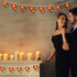 Mudder Valentine's Day Fairy String Lights, 10 ft 20 LED Wooden Heart Red Pink String Lights for Valentine Wedding