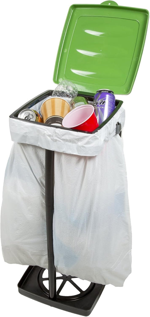 Portable Trash Bag Holder - Collapsible Trashcan for Indoor/Outdoor Use - Ideal for Camping, Recycling, and More by