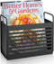 Magazine Rack, File Holder Organizer Bin for Magazines, Books, Newspapers, Tablets in Home Office, Black