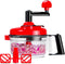 Cambom Manual Food Chopper, Vegetable Chopper Hand Food Processor with Clear Container 1200ml BPA Free
