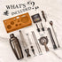 Set Set 17-Piece Bartender Kit Cocktail Shaker with Stand Bar Tool Bar for Drink Mixing Home Bartending Kit Bar Cart