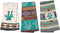 Simply Southwest Set of 3 Colorful Cactus Kitchen Towels - Woven Jacquard Pattern Design