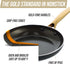 Blue Diamond Gold 10" Frying Pan Skillet, Ceramic Nonstick, PFAS Free, Induction Suitable, Dishwasher Safe