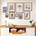 SZKYSJGS 8x10 8 10 6x8, Wood Picture Frame, Solid Natural Walnut Rounded Corner Photo Frame with Tempered Glass, x