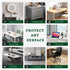FEHAONST 12x12 Inch Clear PVC Desk Cover Protector Crystal Vinyl Table Top Protection Square Waterproof Plastic Table