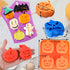 Pumpkin Silicone Mold Halloween Cake Mold 5 PIECE Chocolate Molds Silicone with Ghost Pumpkin Bat & Witch Hat Cookie Molds for Candy Gummy Jello Ice Cube Crayon Melt Biscuits,Soap Pumpkin Baking Mold