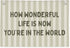 Wheatwin How Wonderful Life is Now Wall Art Decor, Sage Green Baby Room