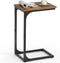 VASAGLE C-Shaped End Table, Small Side Table for Couch, Sofa Table with