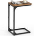 VASAGLE C-Shaped End Table, Small Side Table for Couch, Sofa Table with
