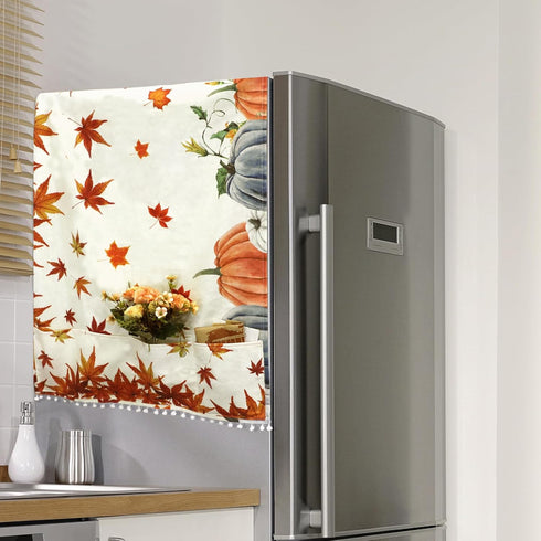 Washer and Dryer Covers for the Top, 75 x 23.6 Inches Non-Slip Magnet Cover with 8 Storage Pockets for Laundry