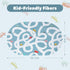 4'x6' LIVEBOX Large Washable Kids Rug, Non-Slip Car Road Rug for Playroom, Fun Kids Room Rugs for Bedroom, Blue Road