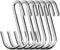 20 Pack Heavy Duty S Hooks Stainless Steel S Shaped Hooks for Kitchenware, Utensils, Clothes, Tools (Silver)