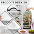 Blender Cover Dust Cover, Floral Food Processor Cover with Top Handle, Anti-Fingerprint Coffee Maker Cover, Kitchen