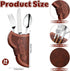 24 Pcs Cowboy Holster Silverware Holders Cardstock Brown Cutlery Sleeve Knife and Fork Tableware Holder Pocket Vintage Utensil Holders Pouch Bags for Western Party Table Decorations