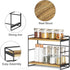 SRIWATANA Bathroom Countertop Organizer Set of 2, Kitchen Counter Shelf Spice Rack for Desktop Storage, Large Wood