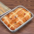 TeamFar Lasagna Pan, 10.6 x 8.3 x 1.7inch Stainless Steel Baking Dish, Compact for Toaster Oven