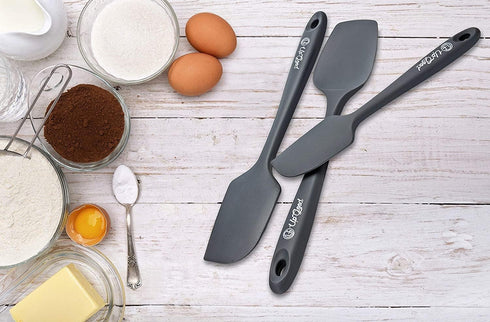 UpGood Silicone Spatula Set, High Heat Resistant Nonstick Kitchen Utensils for Cooking and Baking, 3 Pcs