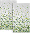 Mweet Green Clover Shamrocks Hand Towels Set of 2, Irish Lucky St. Patrick's