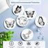 DoYoMo 6 Paint Your Own Butterfly Coaster with Markers,Craft Kits for Adul Absorbent Ceramic Tiles with Cork Base,DIY