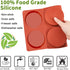 JOERSH 2-PK Silicone Egg Molds, 4 Inch Jumbo Muffin Top Baking Pans for Breakfast Egg Sandwich