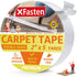XFasten Rug Gripper Tape, Double Sided 2” x 5 Yds for Carpet to Carpet Gripper on Hardwood Floors