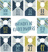 Baby Boy Closet Organizer Dividers for Newborn to 4T Clothes, 4" x 6" Size Dividers for Nursery