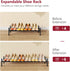 Closet 1 28-41Adjustable Closet, Tajsoon Expandable Shoe Rack for Tier, & Stackable Shoe Shelf Storage, Metal Shoe Rack